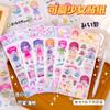 Xiao Meng menina dos desenhos animados adesivo estudante ins bonito vento mão conta material adesivo infantil criativo diy adesivo decorativo