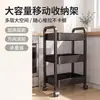 Carrito de cocina con estante de almacenamiento, estante de almacenamiento móvil para condimentos, estante de almacenamiento de gran capacidad, carrito pequeño, portarrollos de papel de cocina