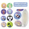 500 Pegatinas/Rollo Animales de la Selva Recompensa Pegatinas de Graffiti PVC Autoadhesivas Maestro Dibujos Animados Tarjetas de Regalo para Animar DIY