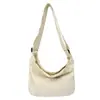 Bolso de Lona para Mujer 2026 Nueva Moda Versátil Gran Capacidad para Viajes Diarios Bolso de Hombro Color Sólido Vintage Bolso Cruzado para Pareja