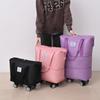 Bolsa de Viagem com Rodinhas Roda Universal Feminina Grande Capacidade Leve Dobrável Bolsa Trolley Compras Armazenamento Bolsa Duffel Bolsa de Ginástica