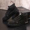 Zapatos de hombre de estación europea, marca de moda, zapatos casuales de alta gama con diamantes de imitación, diseño de nicho, zapatos de tabla, zapatos de personalidad de moda para hombre