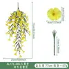 Flor de simulación gloria de la mañana ratán eucalipto flor artificial escena de boda diseño decoración del hogar planta verde de simulación venta al por mayor