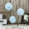 Crisântemo de 3 Cabeças Artificial Falso Buquê Flores de Casamento Flores Artificiais de Seda de Alta Qualidade Enfeites Prontos Decoração de Sala de Estar Atacado