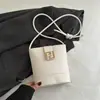 Bolso de mano de alta gama, a la moda, para mujer, nueva colección 2026, chic y retro, bolso tipo cubo simple, bolso cruzado y de hombro de nicho