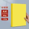 Papel para impressão A4 amarelo amarelo limão A3 amarelo dourado papel para cópia espessado especial promocional de supermercado papel de publicidade laranja