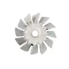 Ventoinha de Ferro para Micro Motor de 12 Lâminas para Mão Esquerda Roda de Vento Conveniente e Durável Impulsor de Alumínio à Prova de Explosão Acessórios para Motor Acessórios do Motor