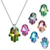 Abalorios DIY Accesorios Colgantes de Cristal Estrellas Copos de Nieve Luna Estrella de Mar Oso Hoja de Arce Múltiples Tamaños Coloridos Agujero para Colgar
