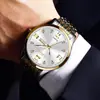 Reloj de Hombre Lige/Lige Business Esfera Grande Simple Resistente al Agua Luminoso Doble Calendario Correa de Acero Reloj de Cuarzo