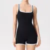 Traje de Yoga de una Pieza de Alta Gama para Mujer, Jumpsuit de Fitness y Espalda Hermosa, Cinturón Ajustado para Deportes de Baile, Almohadilla para el Pecho, Traje de Yoga Aéreo