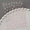 Adesivos de Unha com Laço de Bolinhas Transfronteiriços, Versátil Estrela Plana Laço Adesivos de Unha DIY Dh839