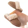 Pantuflas de Gamuza y Algodón Estilo Birkenstock Retro para Mujer, Otoño/Invierno Felpa de Punta Cerrada Calientes para Interior en Casa Suela Suave Antideslizantes Pantuflas de Piel