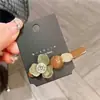 Presilha de cabelo de cristal para penteado de alta qualidade, presilha lateral, nova presilha para franja da Coreia do Sul, presilha bico de pato para mulheres
