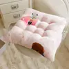 [Coleção 6352] Desenho Animado Espesso Leite Inverno Infantil Forrado com Fleece de Coral Quadrado Quente Super Espesso Sala de Estar
