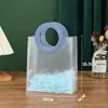 Bolsa de Regalo de Año Nuevo Bolsa de Regalo Pp Translúcida Bolso de Mano de Plástico Transparente Regalo de Cumpleaños Bolsa de Empaque de Boda