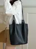 2026 Bolso Tejido Nuevo Bolso de Hombro de Alto Valor Bolso de Mano Estilo Coreano Moderno Versátil Bolso Tote para el Trabajo