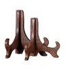 Suporte de Bolo de Chá em Madeira Maciça, Suporte Vintage de Bolo de Chá em Madeira de Asa de Frango, Suporte de Prato de Cerâmica Branca para Bolo de Chá, Suporte de Exibição, Acessórios de Suporte de Folhas de Chá