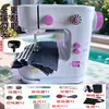Máquina de Coser de Escritorio Pequeña Qiaoyi Totalmente Automática Doméstica Micro Eléctrica Compacta Simple