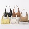 Bolso de hombro retro de gran capacidad, popular, de moda 2023, nuevo, con cadena, color sólido, informal, sencillo, para mujer