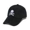 Gorra de béisbol bordada con calavera fantasma de Amazon transfronteriza hip-hop personalidad callejera punk visera curva comercio exterior