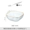 Phnom Penh Tigela de Vidro Transparente Tigela de Salada Doméstica Estilo Japonês Tigela de Frutas Utensílios de Mesa Criativos Popular na Internet Ins Tigela de Sobremesa Ninho de Pássaro