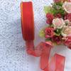 Cinta de Gasa de Nieve de 2.5 cm DIY Hecha a Mano Cinta de Rosas Accesorios para el Cabello Fabricación de Lazos Regalo Cinta para Decoración de Pastel
