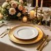 Plato Base de Plástico Estilo Europeo y Americano Banquete de Bodas Fiesta Decoración de Frutas Navidad 13 pulgadas
