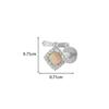 Pendientes Henson G23 de aleación de titanio con forma de mariposa de circonita para dientes internos, con tornillo para labio, uña, hueso de la oreja, uña, a la moda, para perforar el cartílago.