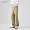 Ropa Masculina Apo Transfronteriza Algodón Puro Deportivo Casual Pantalones Hombre Otoño Versátil Moderno Holgado Recto Blancos Largos