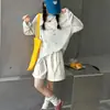 Conjunto de Verano para Niñas: Elegante Conjunto de Dos Piezas de Camiseta y Shorts Estilo Coreano con Protección Solar para Niños Mayores, Ropa Infantil Holgada y Ligera