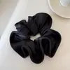 Goma para el Cabello Retro con Volantes Estilo Francés para Mujer, Banda de Goma Duradera de Alta Elasticidad para Coleta