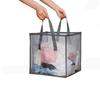 Cesto de Roupa Suja com Alça Portátil Dobrável de Malha para Lavagem e Armazenamento Quarto de Criança Dormitório Viagem
