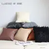 Almohada Sofá Ktv Almohada Suave Piel de Vaca Barra Cojín Lumbar Cojín Sofá Sala de Estar Cojín de Cuero Coche Barra Transparente