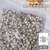 Arte de unha branco fundo pontiagudo formato diamante joia de diamante pêssego torto borboleta ovo de pombo floco de neve diamante de vidro transparente broca de unha