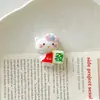 Nova Figura de Gato Mahjong de Resina Desenho Animado Estilo Chinês para Boa Sorte Decoração DIY Capa de Celular Ímã de Geladeira Acessórios