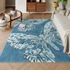 Alfombra Completa de Terciopelo Cristal con Estampado de Mariposas Creativo Nórdico Transfronterizo, Fácil Cuidado para Dormitorio, Sala de Estar, Decorativa para Piso, B&B