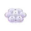 Molde redondo de silicone para cubos de gelo de hóquei no gelo com sete furos, criativo, para cubos de gelo de uísque, desmoldagem rápida, grau alimentício, fabricação de gelo, cubo de gelo, atacado