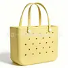 Bolsa de Playa Eva en Stock, Bolsa Perforada de Gran Capacidad, Bolsa Cesta Portátil de Almacenamiento para Exteriores en la Costa, Bolsa Croissant, Bolsa para Mujer