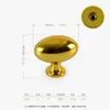Manija de Lujo de Alta Gama Estilo Francés Nórdico con Forma de Huevo de Paloma para Gabinetes de Vino, Puertas de Armario y Tiradores de Cajones, Manija de Plástico Sólido de un Solo Agujero