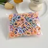 Diademas elásticas para niños, gomas para el pelo, anillos para el cabello, accesorios para el cabello para niñas, alta elasticidad, colores de caramelo, estilo coreano