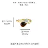 Anillo Explosivo de Piedra Ojo de Tigre 2025 Anillo de Dedo de Nicho Vintage para Mujer Anillo de Estilo Retro Ajustable de Lujo Ligero