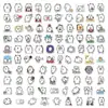 90 Peças de Adesivos de Urso Emoticon Autodepreciativos, Adesivos Fofos de Desenho Animado para Decoração de Caderno e Diário Atacado