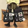 Nueva Mochila Escolar Estilo 2026 para Mujer, Estilo Ins Dopamina Color Sólido Simple Gran Capacidad Juego de Mochila de Dos Piezas para Estudiantes de Primaria y Secundaria