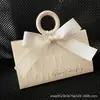Caja de Dulces Creativa Color Champagne Portátil para Compromiso Boda Caja de Dulces Triangular para Boda Caja de Regalo de Madera para Acompañante de Dama de Honor