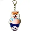 Adorno Colgante de Acrílico Lindo Creativo Juguete para Aliviar el Estrés Llavero Shiba Inu Gordito