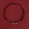 Pulsera Pacífica y Suave de Cuentas Plateadas con Elegante Cuerda Trenzada de Cinco Colores, Cuentas Plateadas, Regalo para Hombres y Mujeres, Parejas y Mejores Amigos