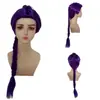 Grupo de Brujas Cazadoras Skpop Mirah Cos Peluca Rojo Rosa Cabello Largo Liso Zoe Trenza Negra Rumi Trenza Morada Nuevo