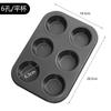 6 Mapin cup assadeira antiaderente forma de bolo molde de bolo de torta de ovo molde de bolo de queijo faça você mesmo ferramentas de cozimento