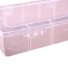 Caja de Plástico Vacía de 15 Compartimentos con Tapa para Exhibir Joyería, Componentes y Organizar Teléfonos Móviles, Caja de Almacenamiento para Ferias Comerciales