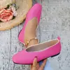 Nuevos Zapatos Individuales Retro de Comercio Exterior Talla Grande de Caña Baja y Boca Poco Profunda para Mujer, Mary Janes Transfronterizos de Tacón Bajo, Casuales, para Todas las Estaciones, Zapatos de Trabajo